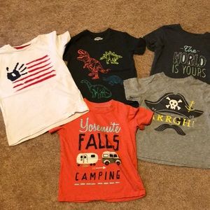 Lot of 5 boys graphic T-shirt’s